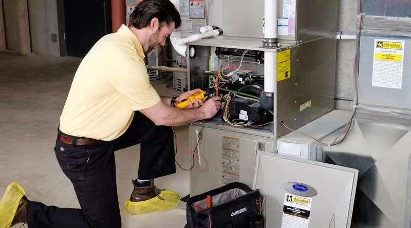 Heater repair in an older Sturgeon, MO home
